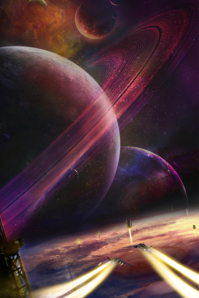 Distant Future Space Art, Jupiter