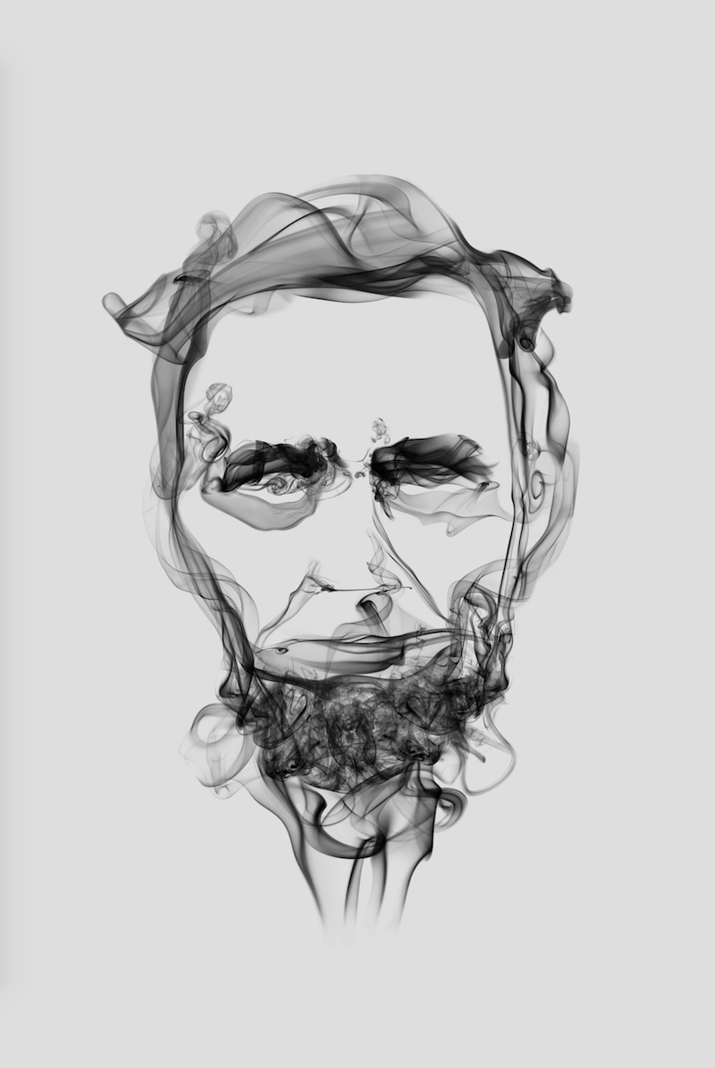 Abraham Lincoln Smoke Art