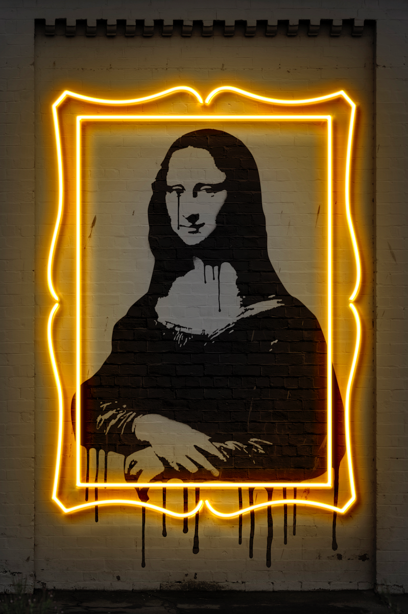 Mona Lisa Neon Art