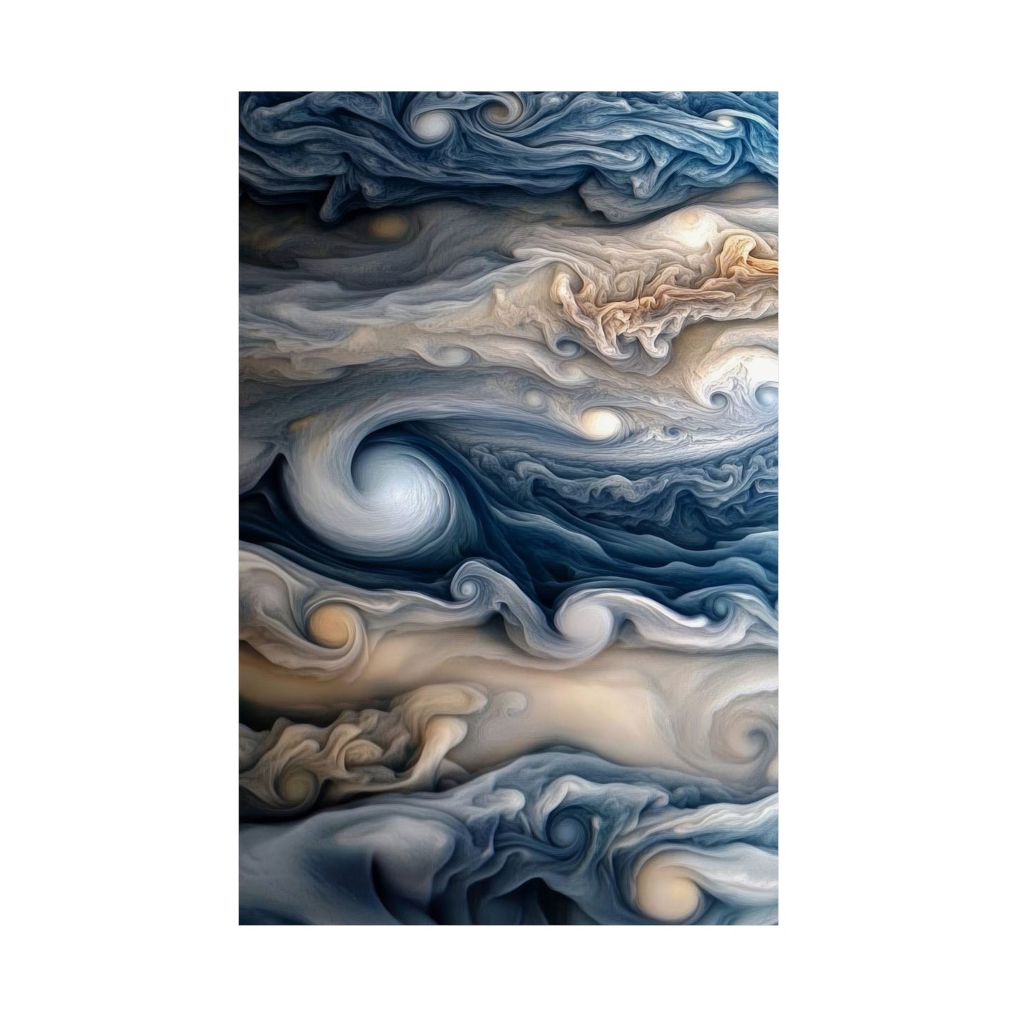 The Closest Photo Ever Taken Of Jupiter by NASA Art Poster Print Space Wall Decor