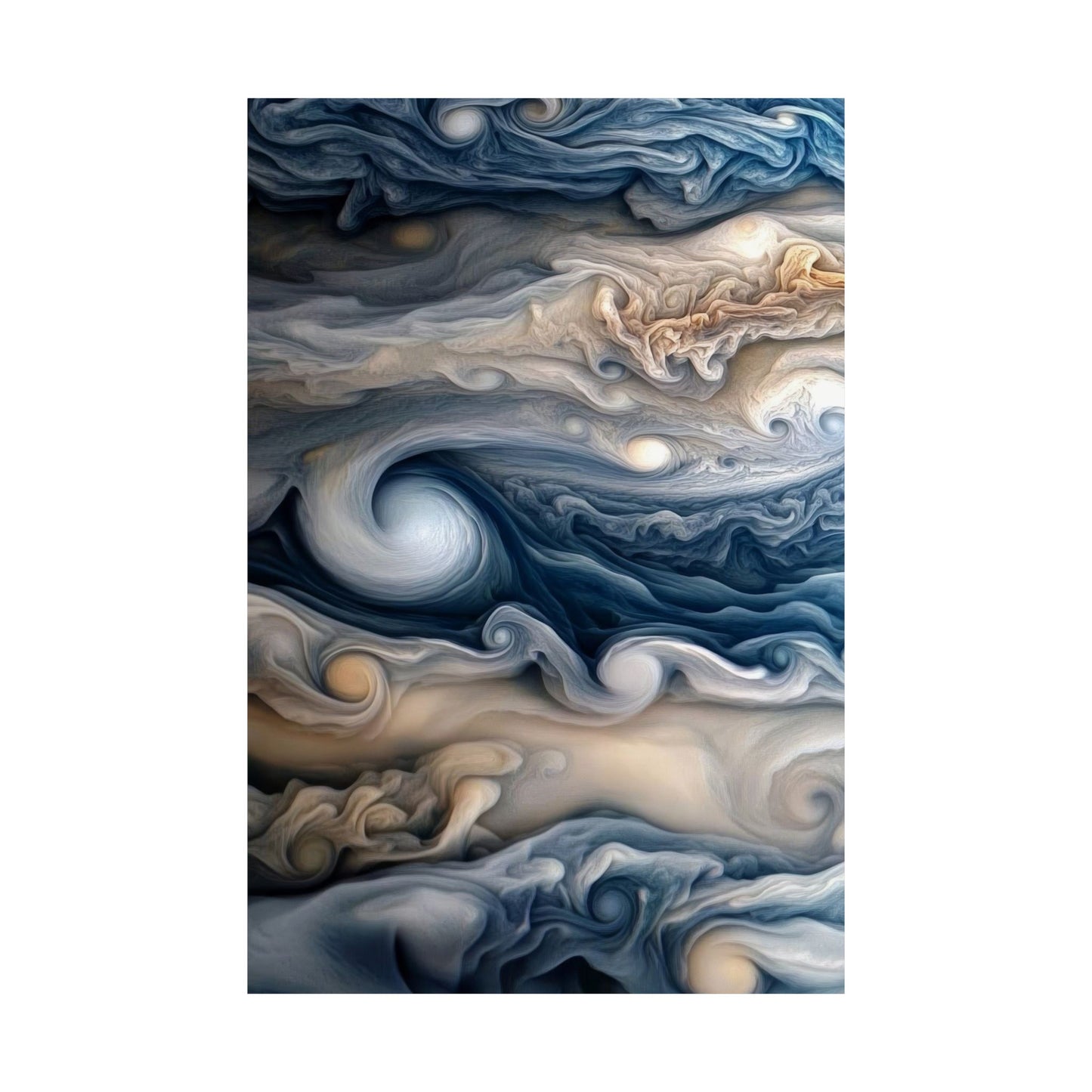 The Closest Photo Ever Taken Of Jupiter by NASA Art Poster Print Space Wall Decor