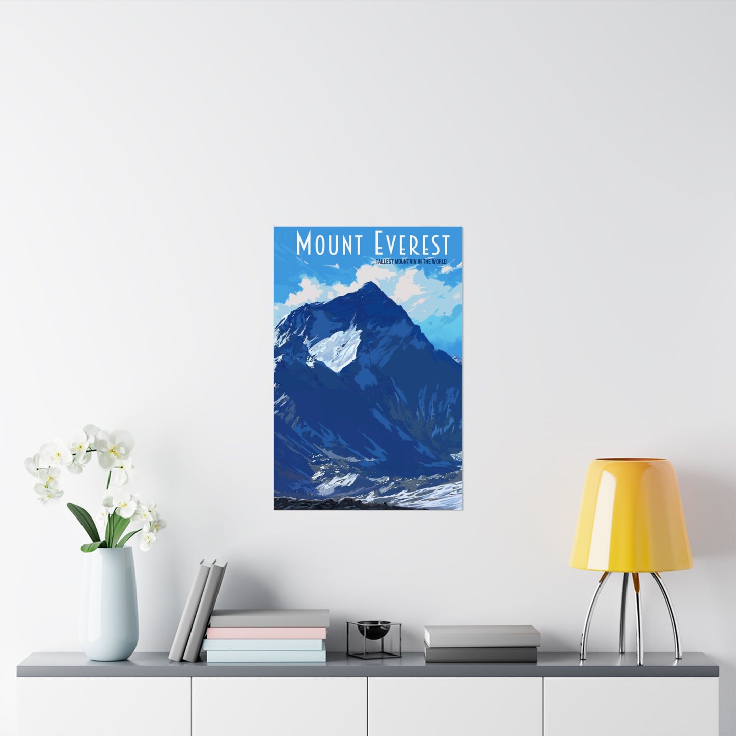 Mount Everest Matte Vertical Poster - Inspirational Wall Art for Nature Lovers