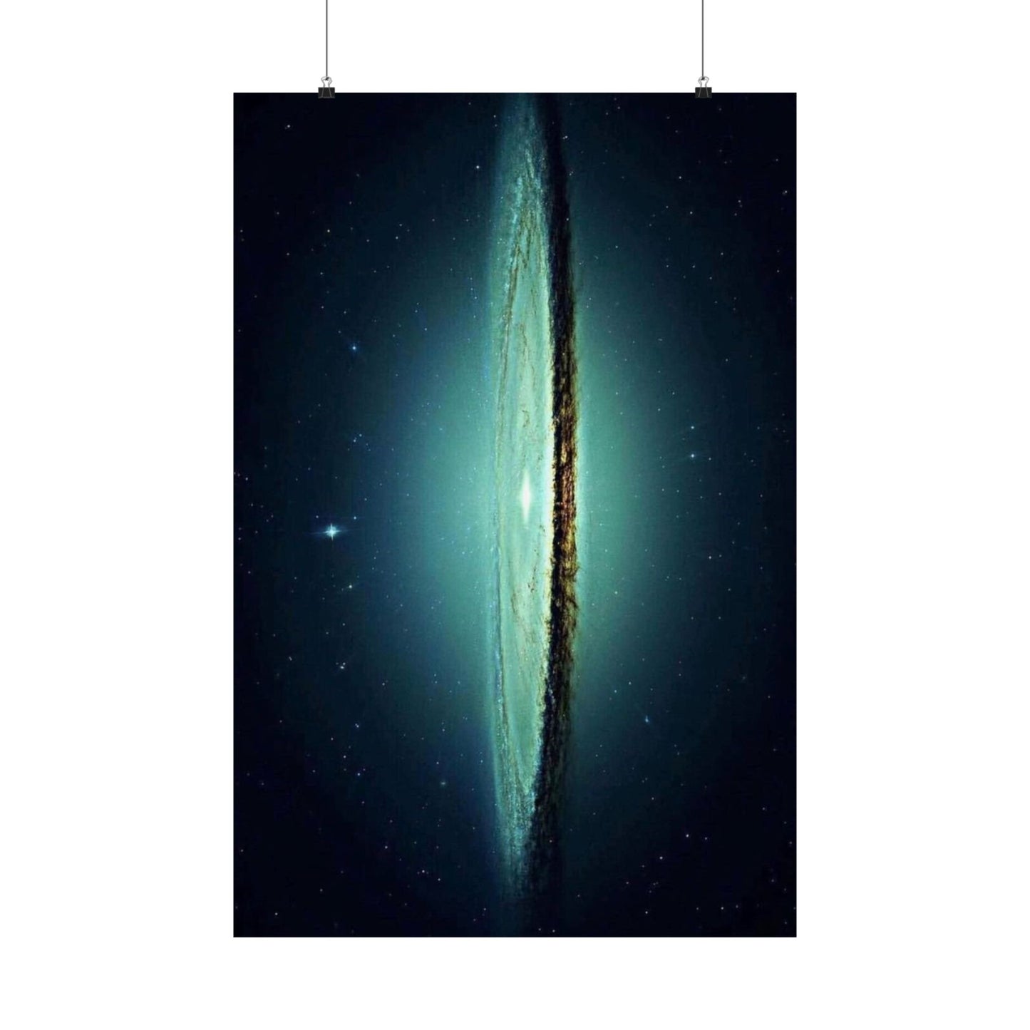 Sombrero Galaxy NASA Photograph Image From Hubble - Cosmic Matte Vertical Poster - Celestial Art for Home Decor