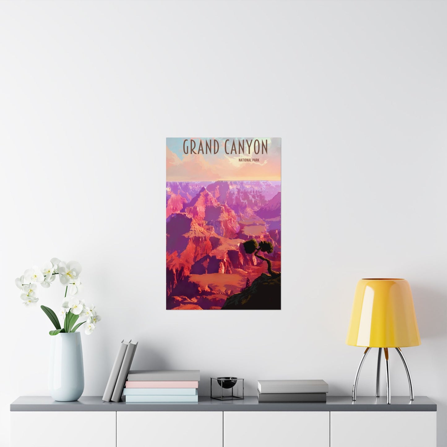 Visit The Grand Canyon National Park Travel Matte Vertical Poster - Stunning National Park Art for Home Decor