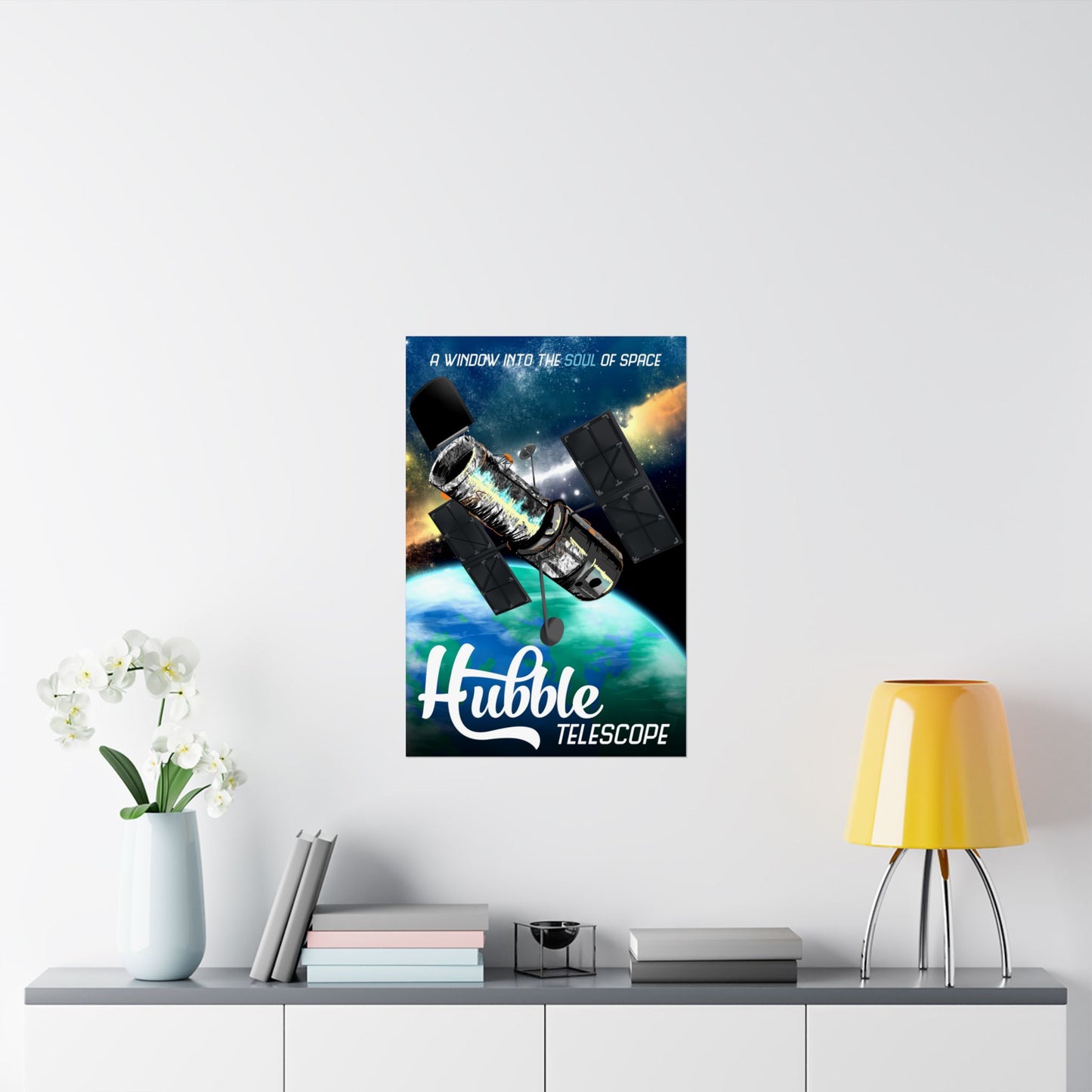 Hubble Telescope Space Art Poster - A Window Into the Soul of Space