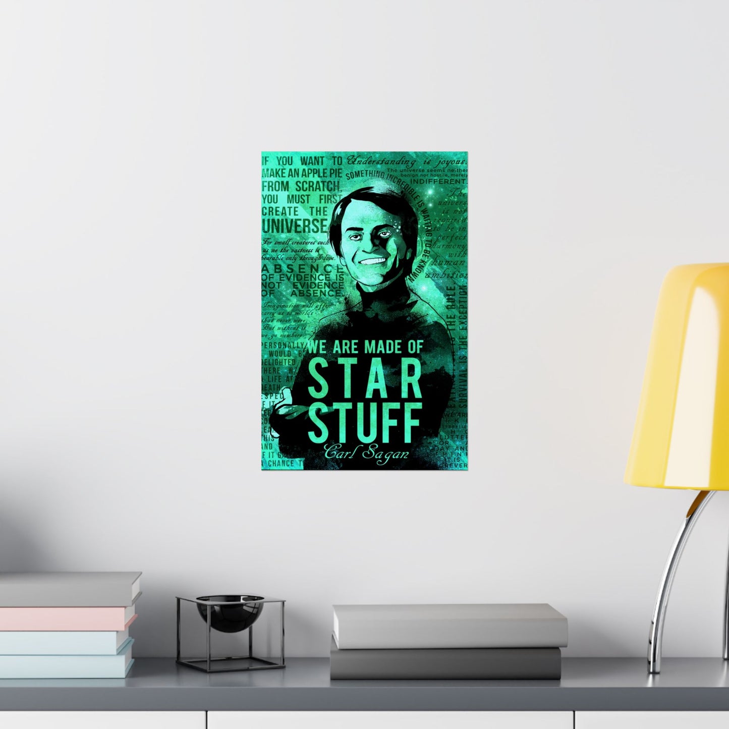 Inspirational Carl Sagan Matte Poster - 'We Are Made of Star Stuff'