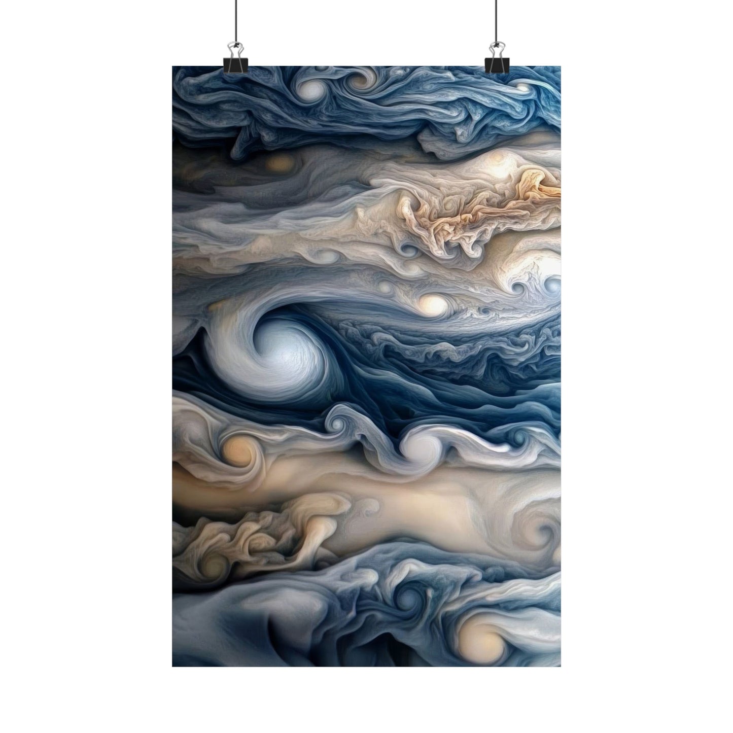 The Closest Photo Ever Taken Of Jupiter by NASA Art Poster Print Space Wall Decor