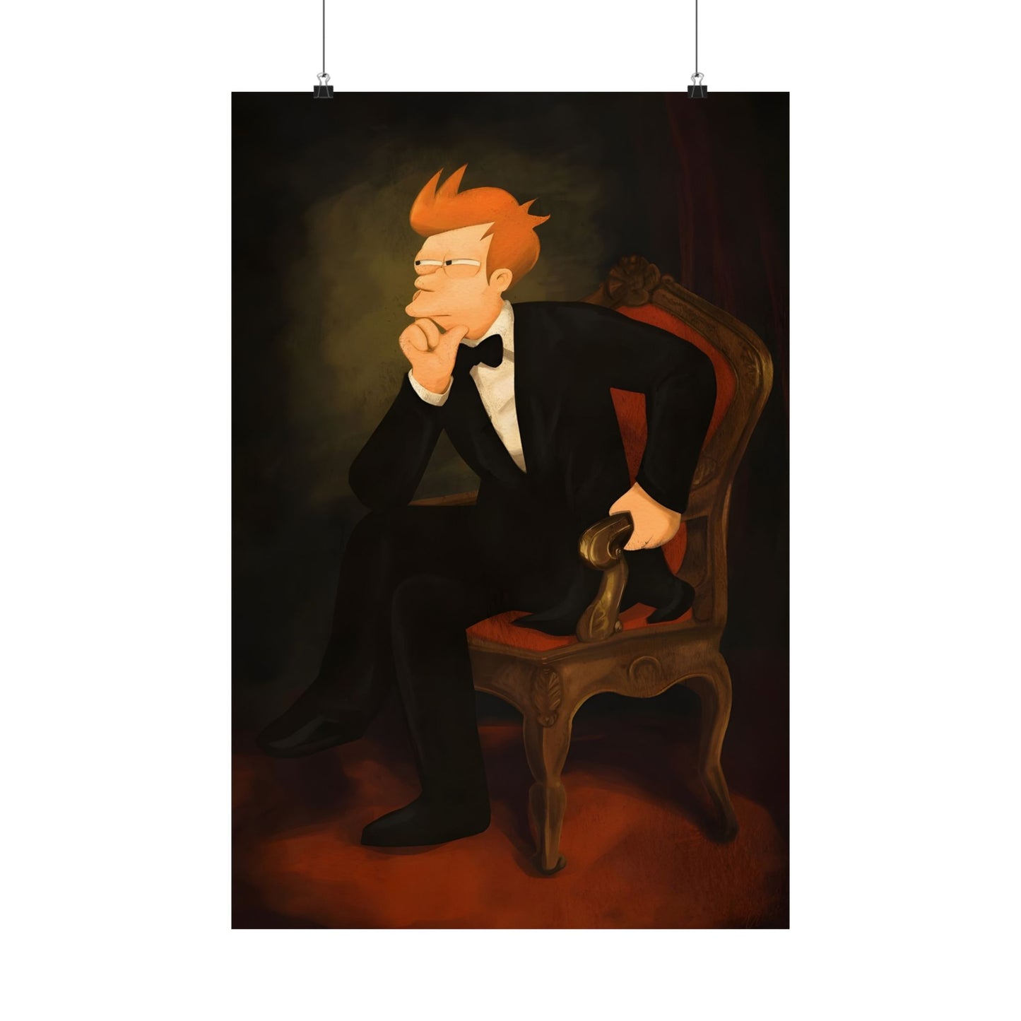 Thoughtful Character Matte Vertical Poster - Perfect for Art Lovers & Home Decor