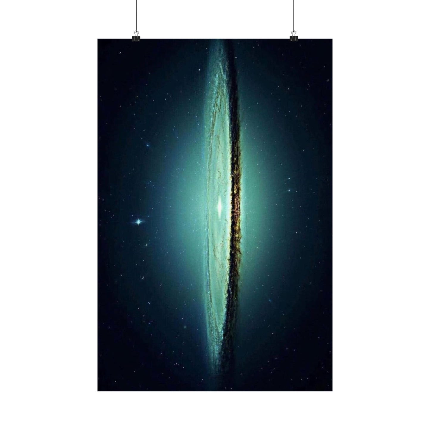 Sombrero Galaxy NASA Photograph Image From Hubble - Cosmic Matte Vertical Poster - Celestial Art for Home Decor