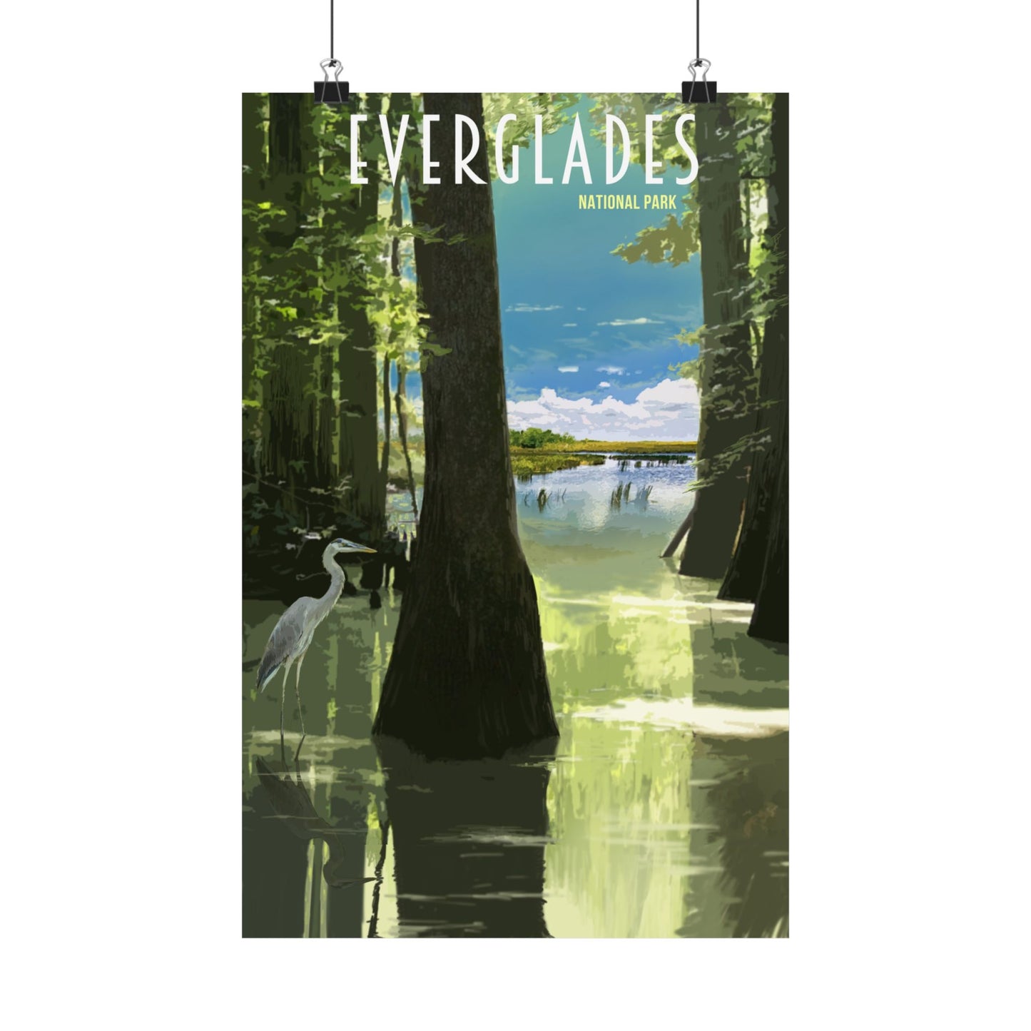 Florida Everglades National Park Matte Poster - Nature Wall Art, Eco-Friendly Décor, Perfect for Nature Lovers & Travel Enthusiasts