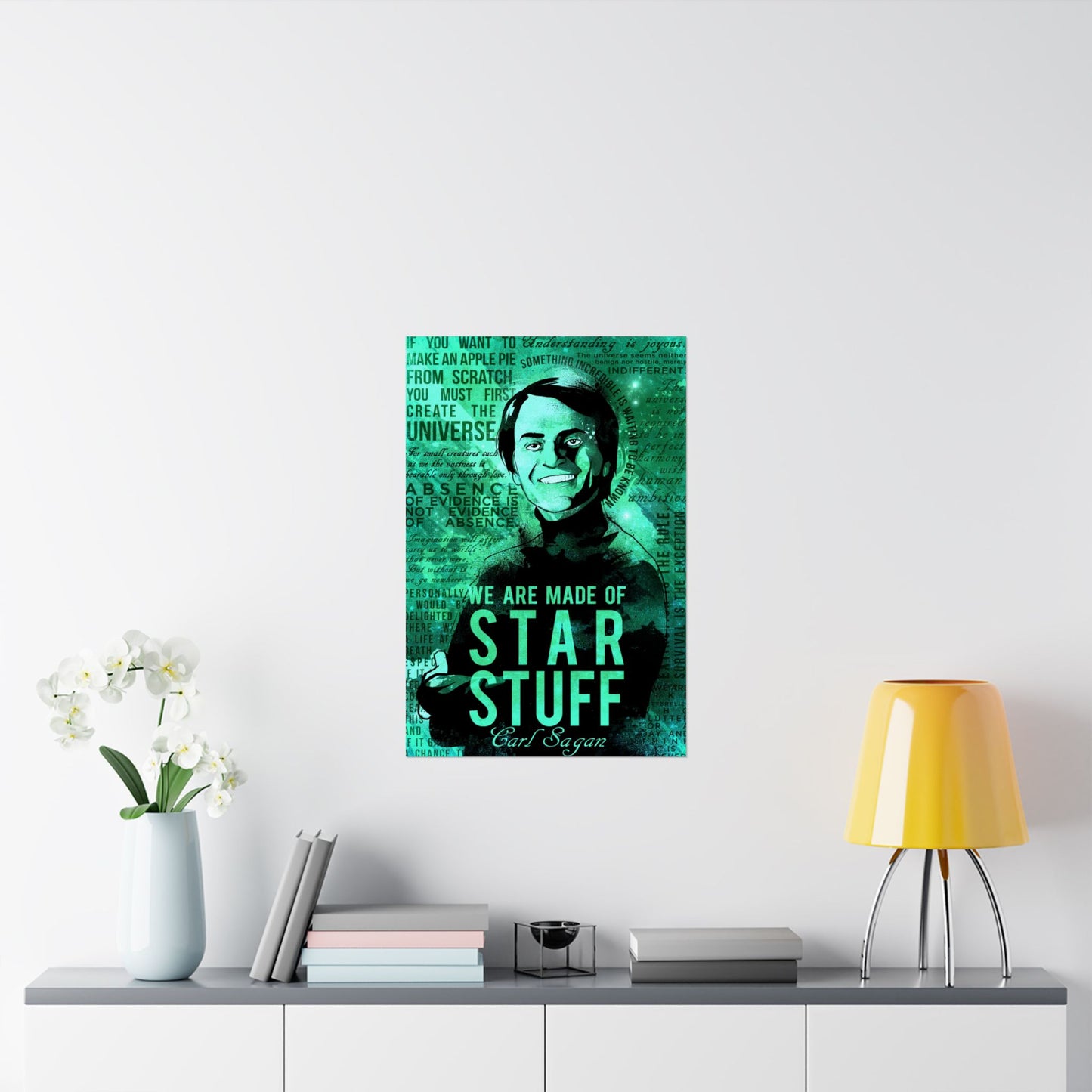 Inspirational Carl Sagan Matte Poster - 'We Are Made of Star Stuff'