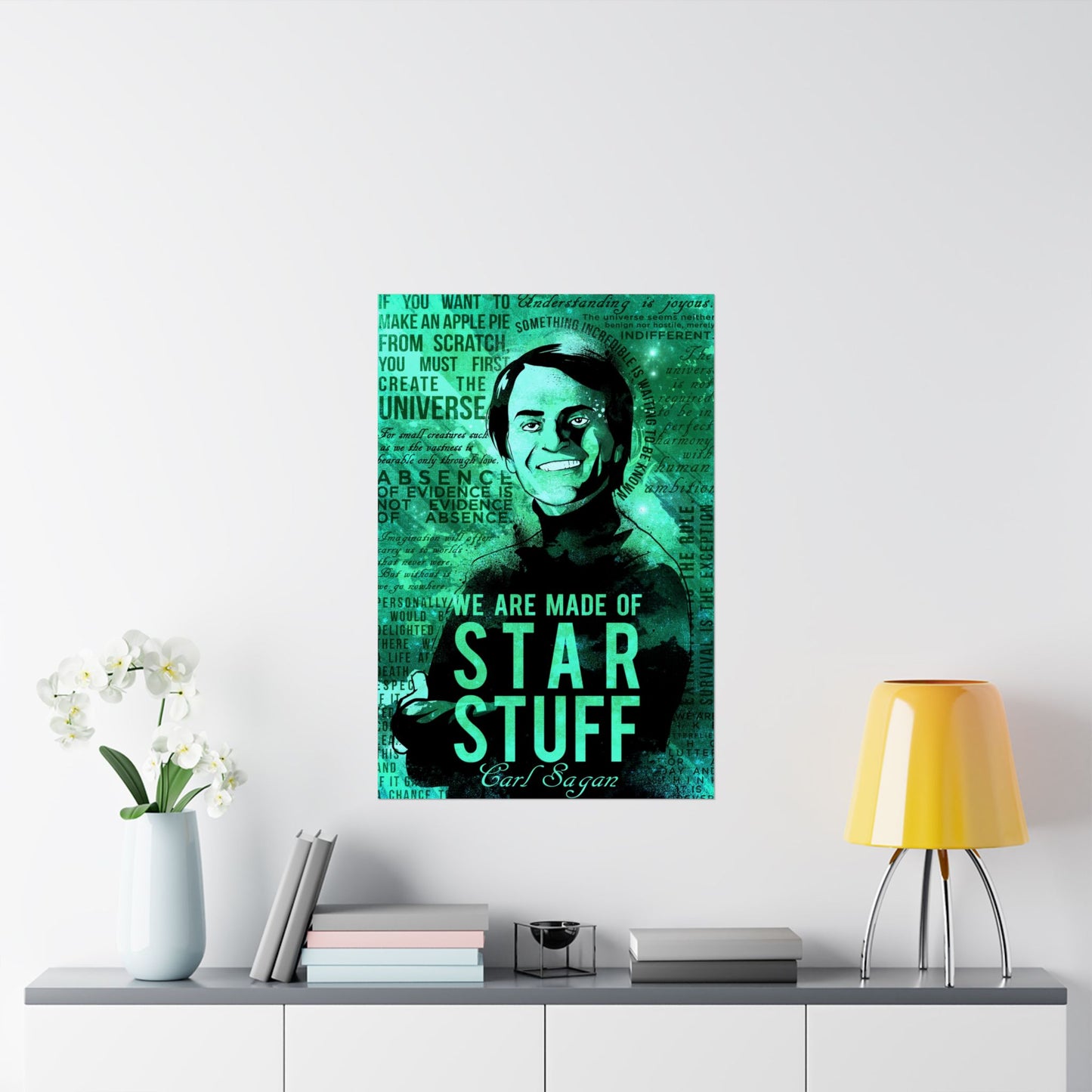 Inspirational Carl Sagan Matte Poster - 'We Are Made of Star Stuff'