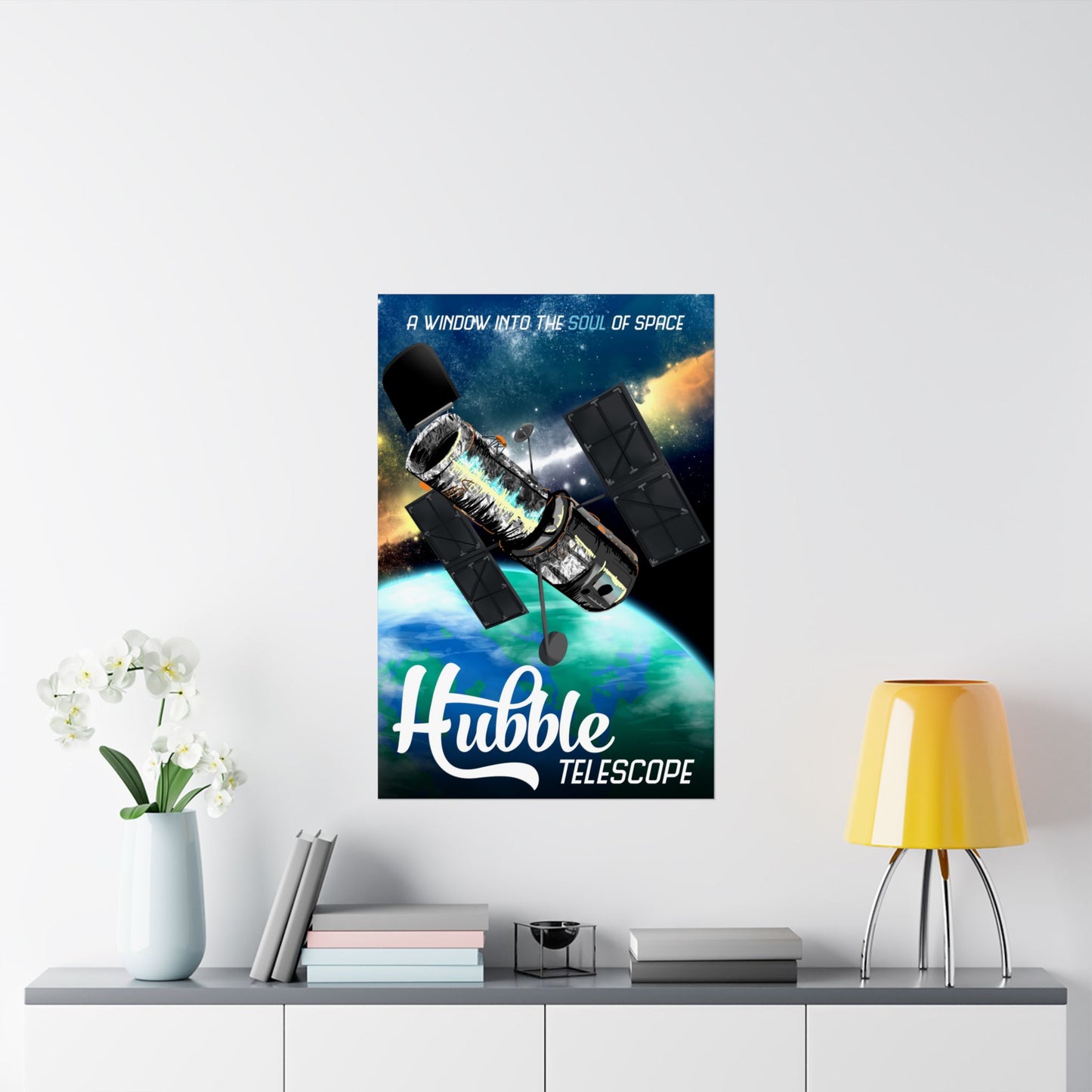 Hubble Telescope Space Art Poster - A Window Into the Soul of Space