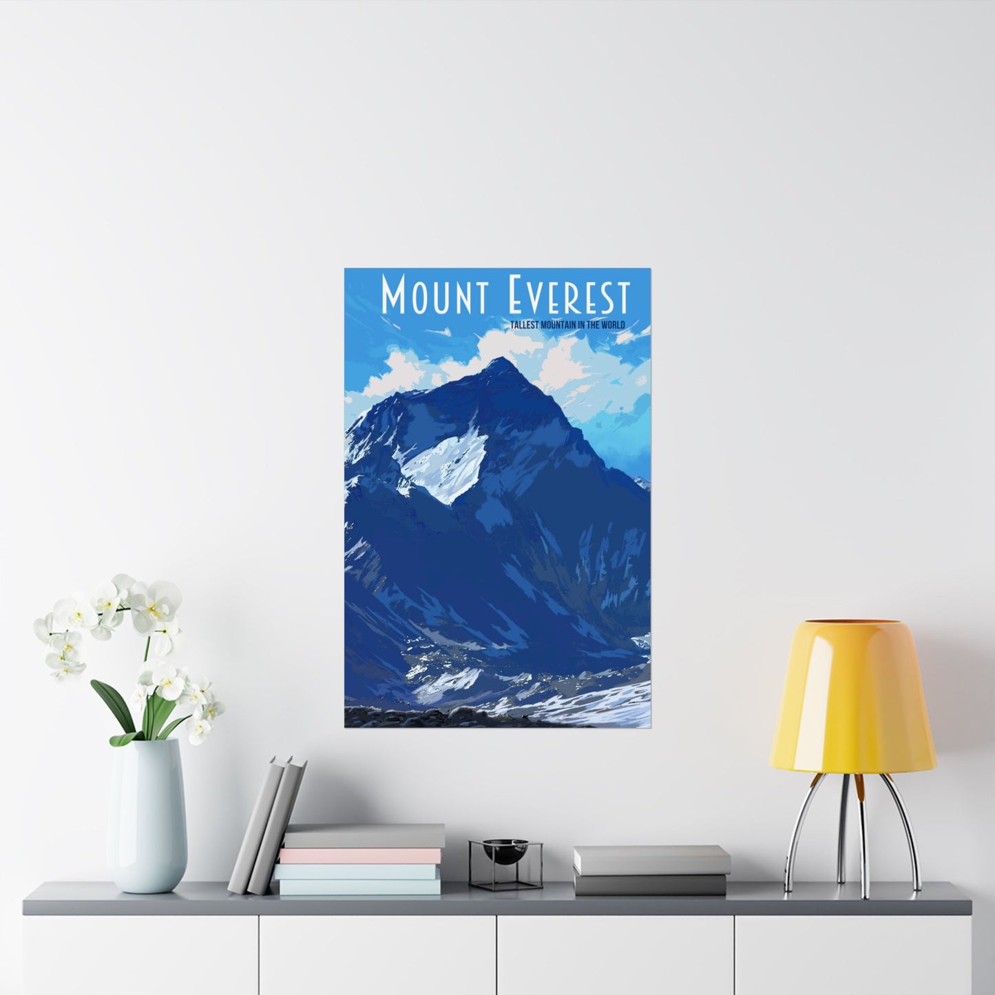 Mount Everest Matte Vertical Poster - Inspirational Wall Art for Nature Lovers