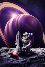 space-astronaut-sandcastle-poster
