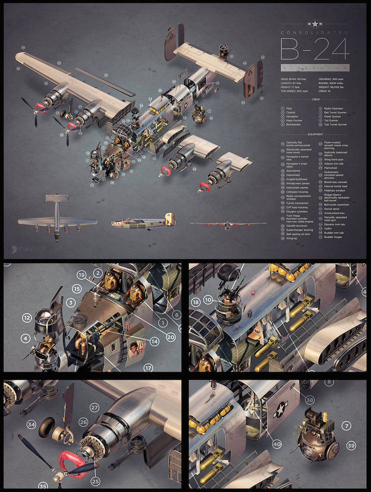 sku-b24detailed-b-24-exploded-view-detailed-poster