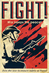 fight-war-keeps-the-peace-poster