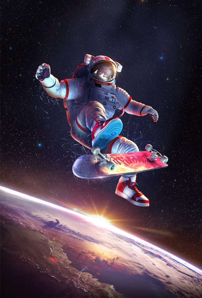 SKU: ASTRO Astronaut Hang Time Space Poster