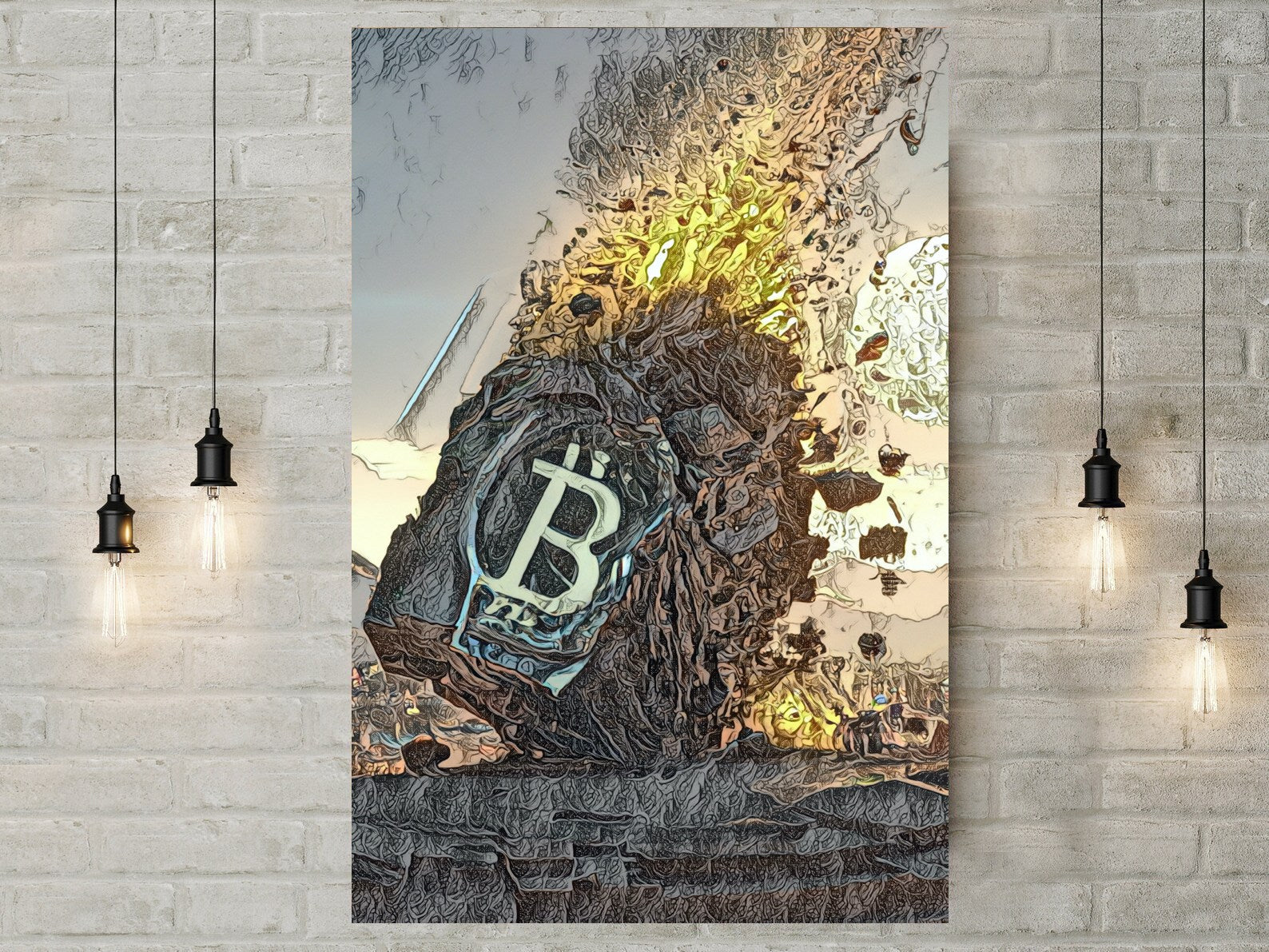 The Arrival of Bitcoin - LIMITED Metal Panel And Poster Variations